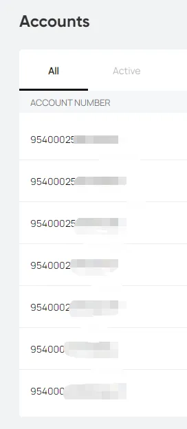 账户管理界面示例
