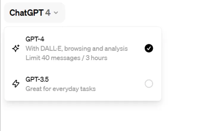 ChatGPT4.0应用界面