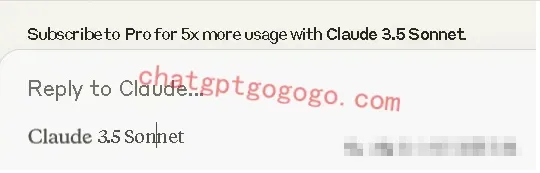 Claude Pro订阅操作界面