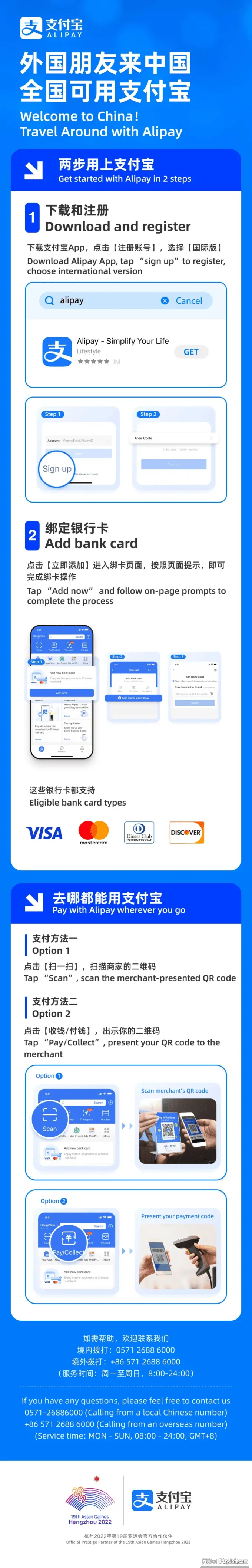 支付宝绑卡示意图