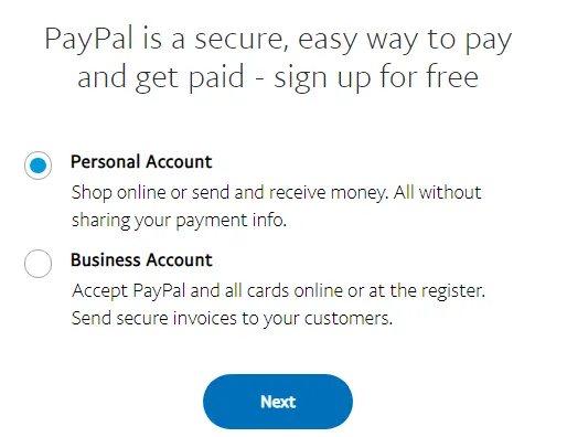 PayPal注册入口